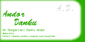 andor danku business card